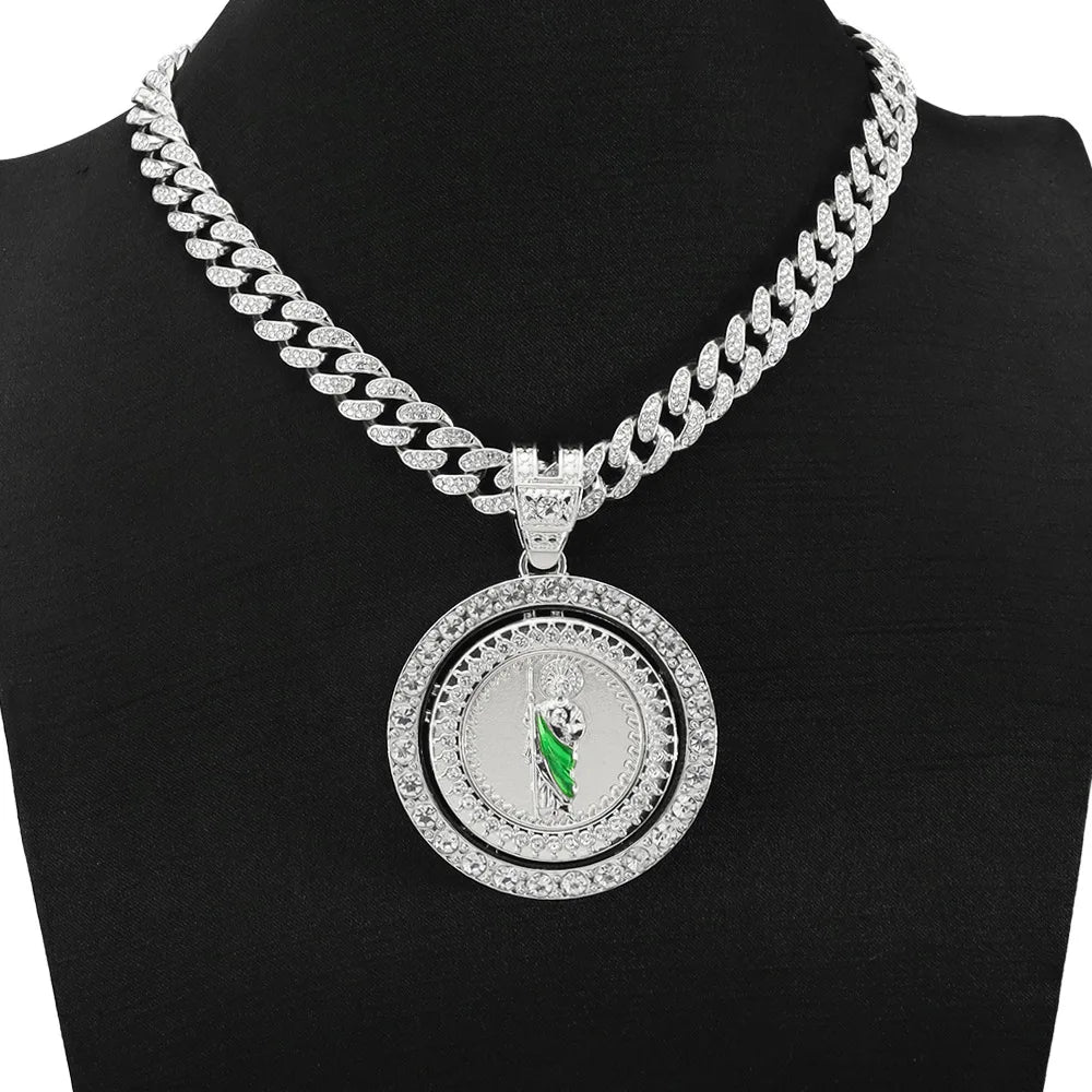 St. Jude Pendant Necklace — Cuban Chain