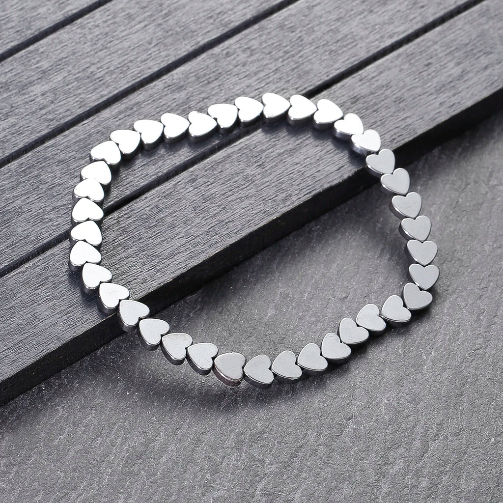 New Arrow Hematite Elastic Bracelet Men Jewelry Armband Heren Fashion Beaded Yoga Bracelet Women Bileklik