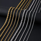 Rope Steel Pendant 316L Twisted Versatile