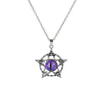 Antique Evil Eye Pendant Necklace For Women Men Creative Punk Hollow Star Colorful Eyeball Connect Choker Chain Jewelry