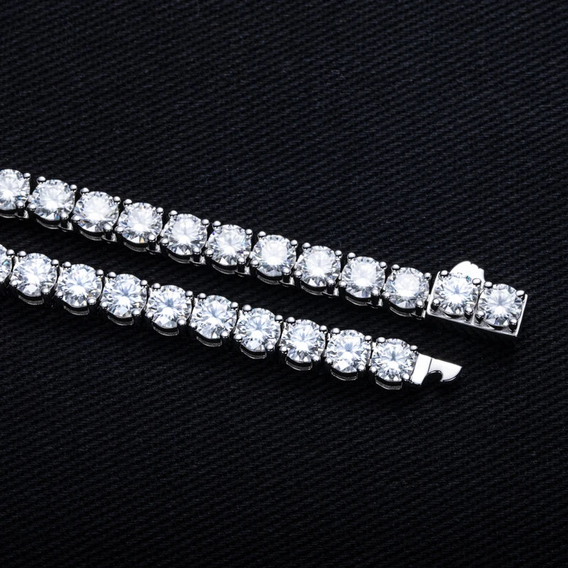 Iced Out Tennis Bracelet 6.5mm — 925 Silver