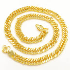 Boss Chain Necklace 24K Gold AU999 Men's - Thick chain, heavy gold, a must-have for elites, a quality accessory for