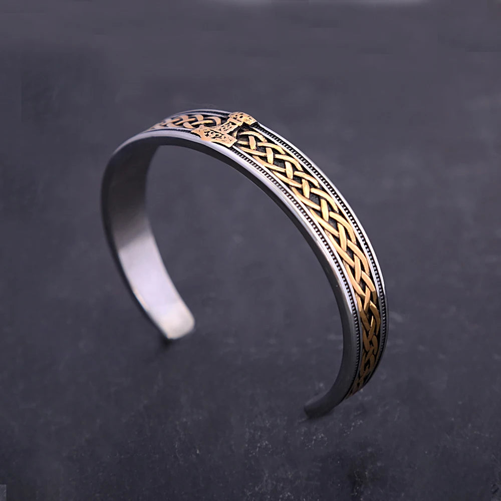 Viking Thor Hammer Bracelet — Stainless