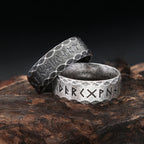 Odin Steel Ring Vintage Viking Letter Rune Nordic
