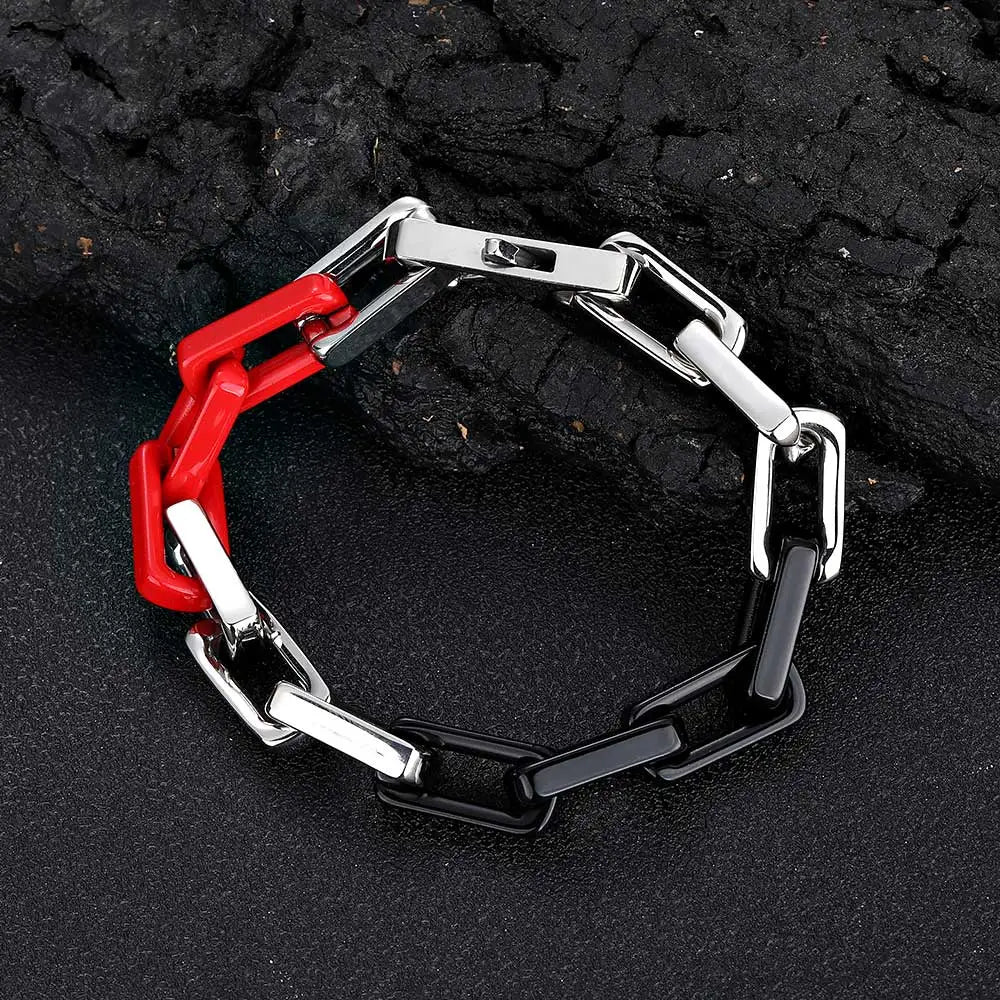 Black Cuban Bracelet Stainless Steel PVD
