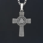 Viking Cross Pendant — Stainless Steel