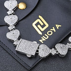 Iced Out Cuban Money Bag Bracelet Stainless Steel