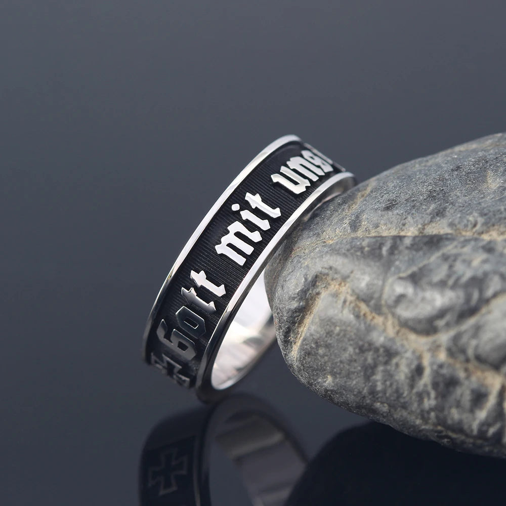 Iron Cross Germany Ring — 925 Silver