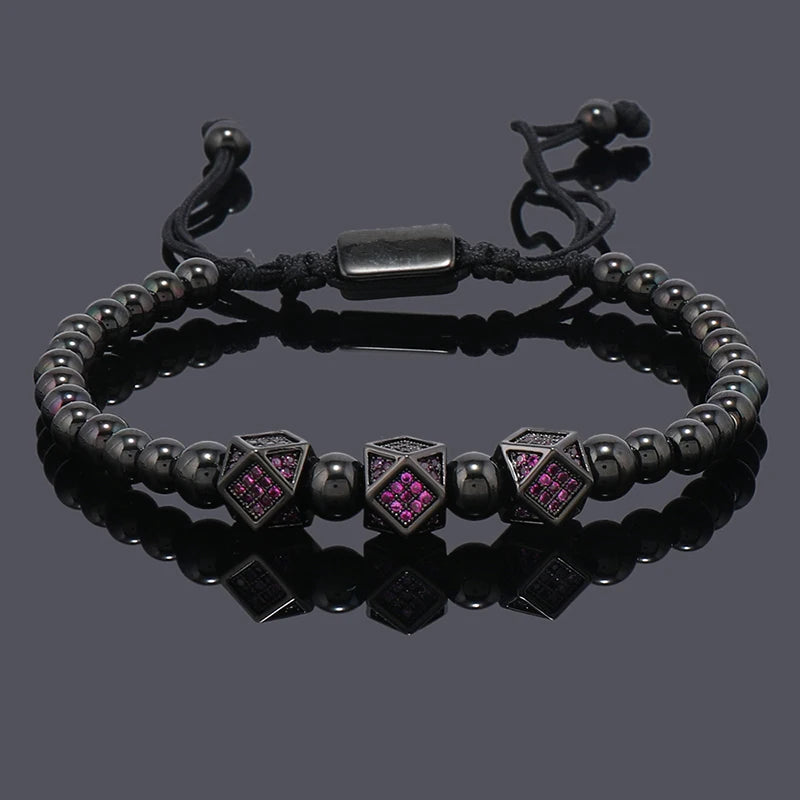 Luxury Roal Rafa Man Bracelet For Women Stainless Steel Beaded Hand Jewelry Couple Gift