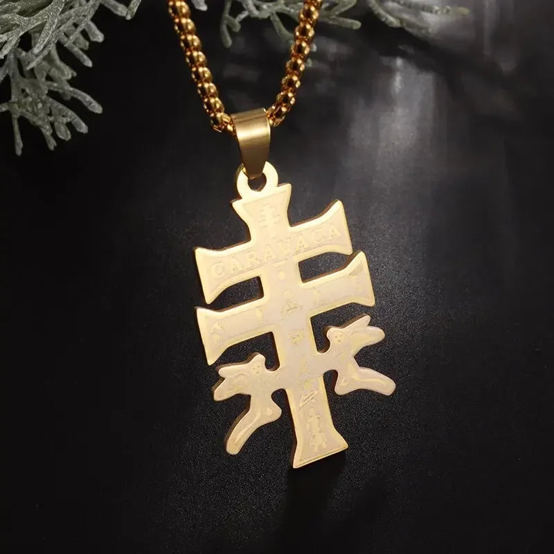 Ancient Egyptian Animal Totem Ankh Cross Pendant Necklace for Men Women Fashion Charm Lucky Riding Jewelry