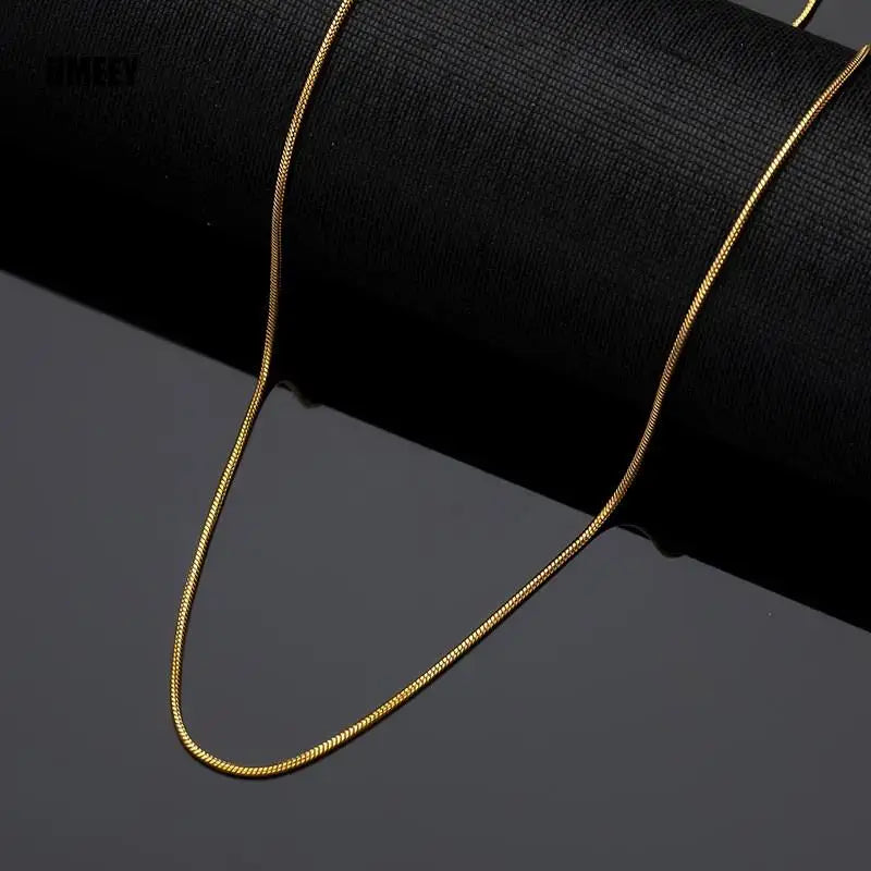 Minimal Snake Chain Choker — Stainless Steel