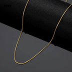 Minimal Snake Chain Choker — Stainless Steel