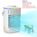 Desktop Air Conditioner Fan Portable Air Cooler Fan With LED Night Light Humidifier Mini Water & Ice Cooling Fan For