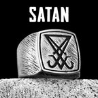 Gothic Satan Ring Stainless Steel