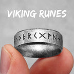 Vintage Nordic Viking Runes Celtic Knot Series Stainless Steel Womens Mens Rings Punk Biker Jewelry Creativity Gift