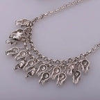 Layered Skull Choker Necklace — Gothic Vintage