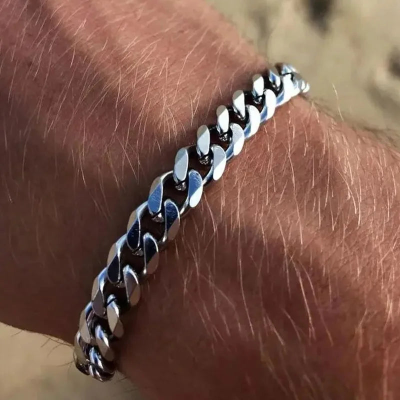 Chunky Curb Chain Bracelet 11mm — Stainless Steel