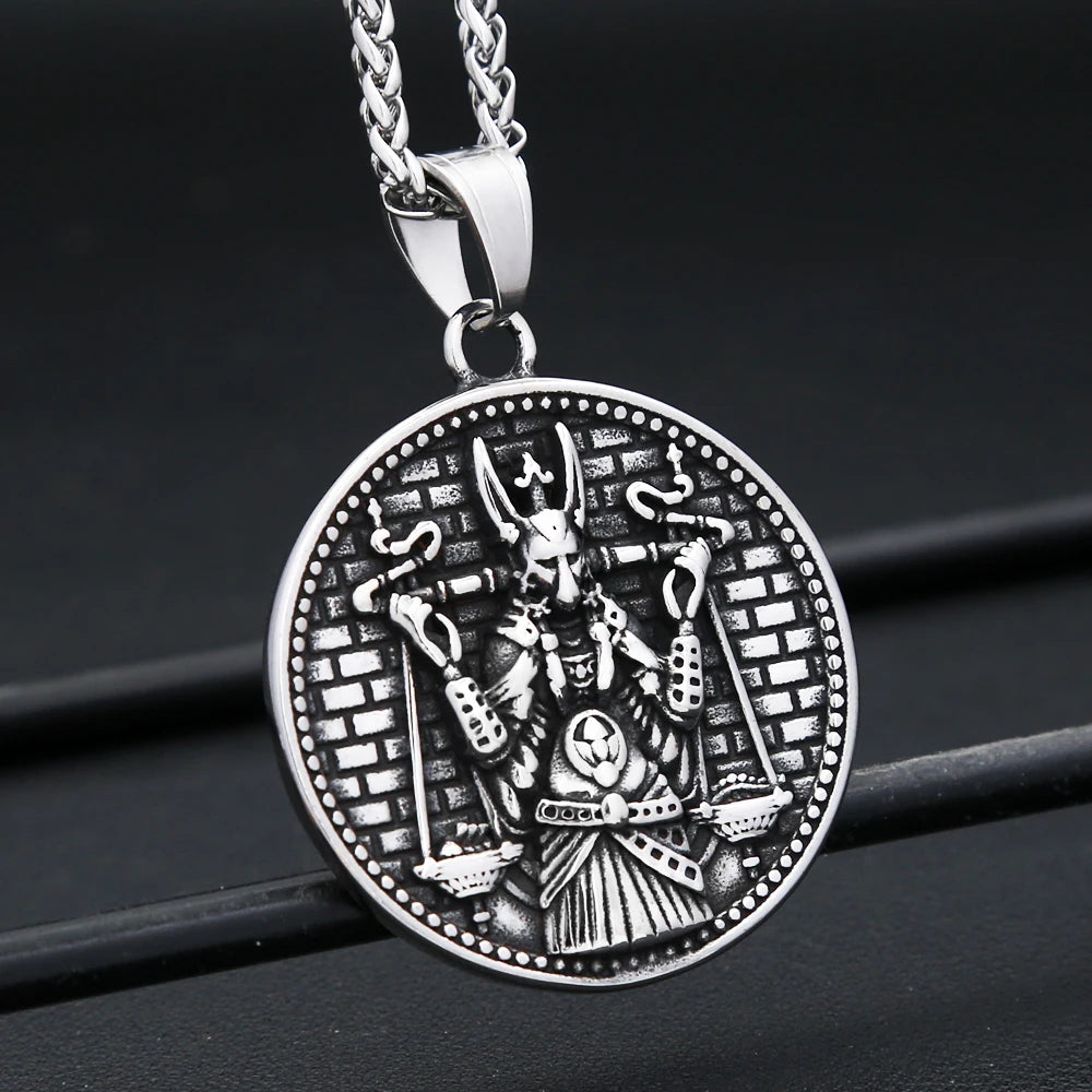 Anubis Pendant Necklace — 316L Stainless Steel