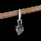 Viking Heart Shape Stud Earrings Nordic Amulet — Stainless Steel