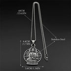 Buddhist Silver Pendant Amitabha Buddha Maitreya