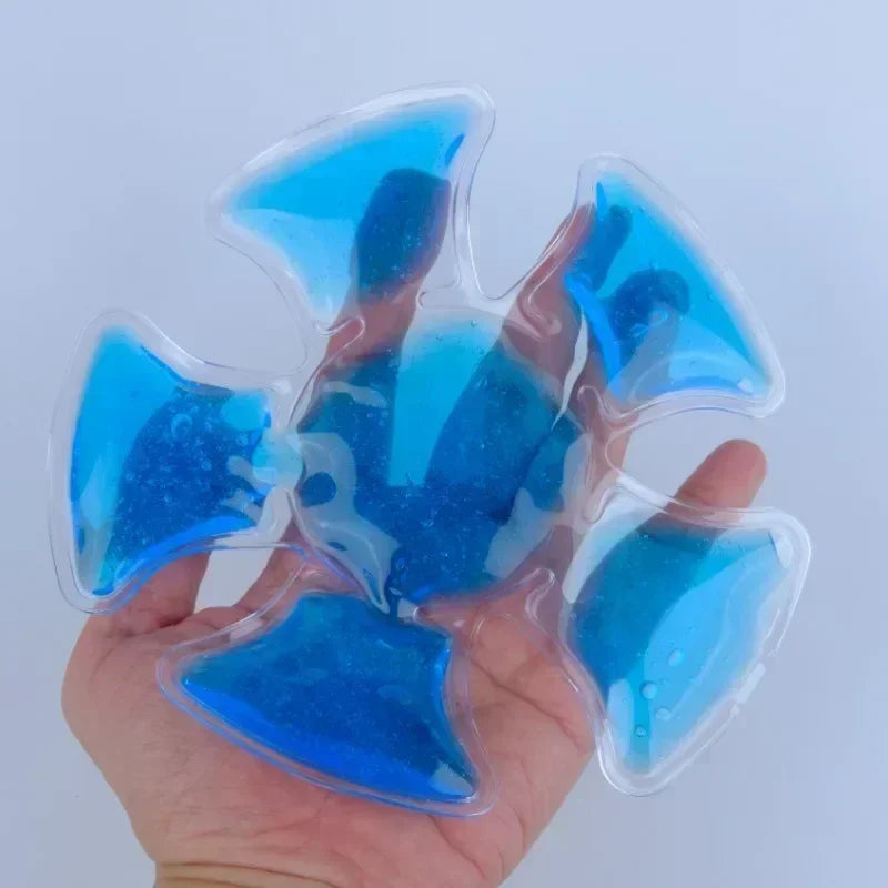 Blue PVC Gel Ice Pack - Adjustable Cooling Pad for Helmets & Hats | Reusable Cold Compress Travel Portable Outdoor