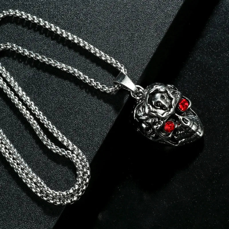 Skull Steel Pendant European American Head