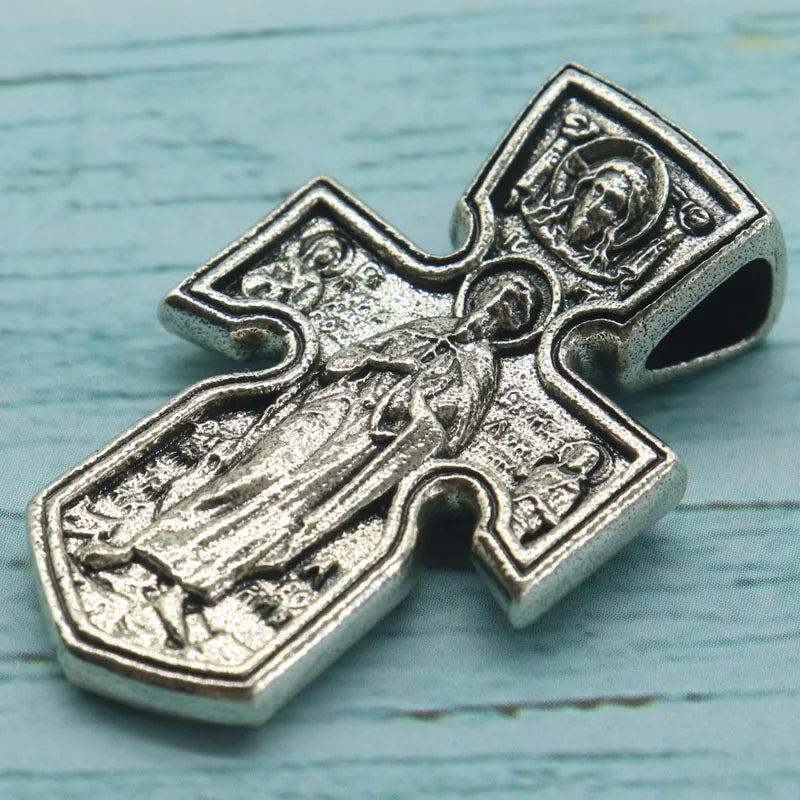 Crucifix Stainless Steel Pendant Necklace