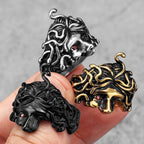Greek Mythology Medusa Stainless Steel Men Rings Punk New For Male Women Fashion Jewelry Creativity Gift Wholesale Dropshiping