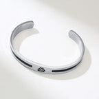 Viking Cuff Bangle Bracelet — Stainless Steel