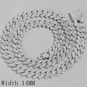 Iced Out Gold Cuban Chain Necklace — CZ Prong