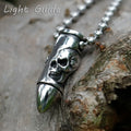 Skull Cross Stainless Steel Pendant Necklace