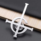 Cross Ghost Steel Pendant Band Brooch Ghoul Nameless