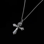 Cross Skull Steel Pendant European American Dark
