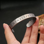 Viking Rune Open Bracelet — 316L Stainless Steel