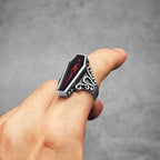 Gothic Vampire Coffin Ring — Stainless Steel