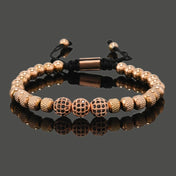 Iced Out Royal CZ Ball Bracelet — Stainless Steel