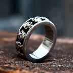 New Gothic 316L Stainless Steel Skull Ring Punk Hip Hop Fashion Skeleton Rings For Men Women Unique Biker Jewelry Halloween Gift