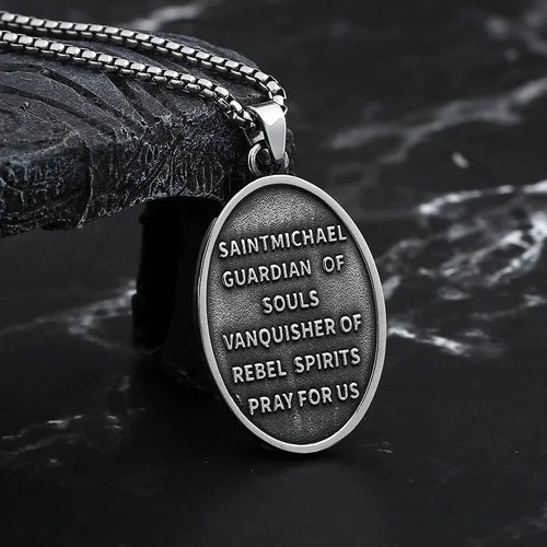 Archangel St. Michael Pendant — Stainless Steel