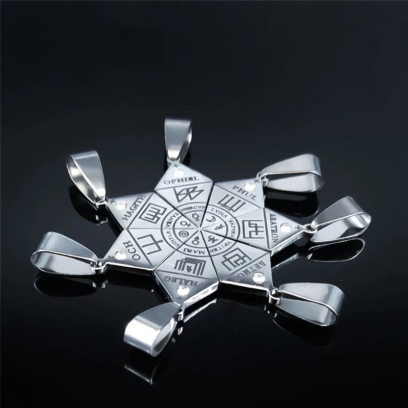 Goetia Pendant Necklace Set — Stainless Steel