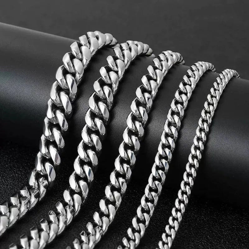 Cuban Link Chain Necklace — Stainless Steel