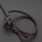 Unique Marine Turtle Rope Bracelet Men Adjustable Easy Hook Multi-Color Option Milan Cord Wristband Beach Homme Jewelry