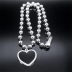 Gothic Heart Steel Pendant Punk Egirl Korean Kpop