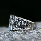 2023 NEW Men's 316L stainless-steel rings Punk Rock Gothic Pistol skull ring for teens fashion Jewelry for gift free