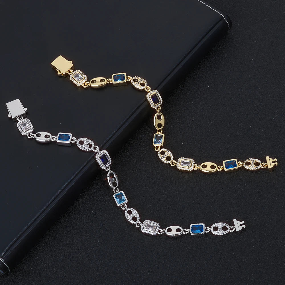 Iced Out Cuban Bracelet Stainless Steel 8MM