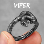 Viper Snake Ring — Stainless Steel