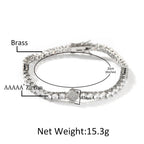 UWIN Tennis Bracelet Iced Out Cubic Zirconia Women Bangle Fashion Luxury Hiphop Jewelry
