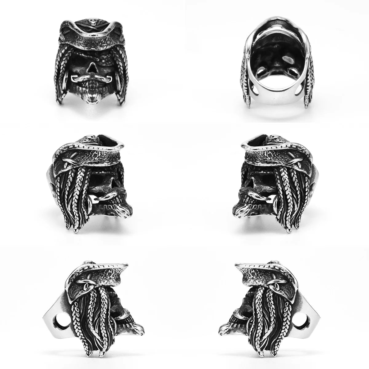 Pirate Skull Ring — Stainless Steel
