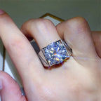 Shocking Giant Diamond Luxury Oversized Ring For Men 10ct Moissanite PT950 Platinum | 10ct Luxury Diamond, Highly