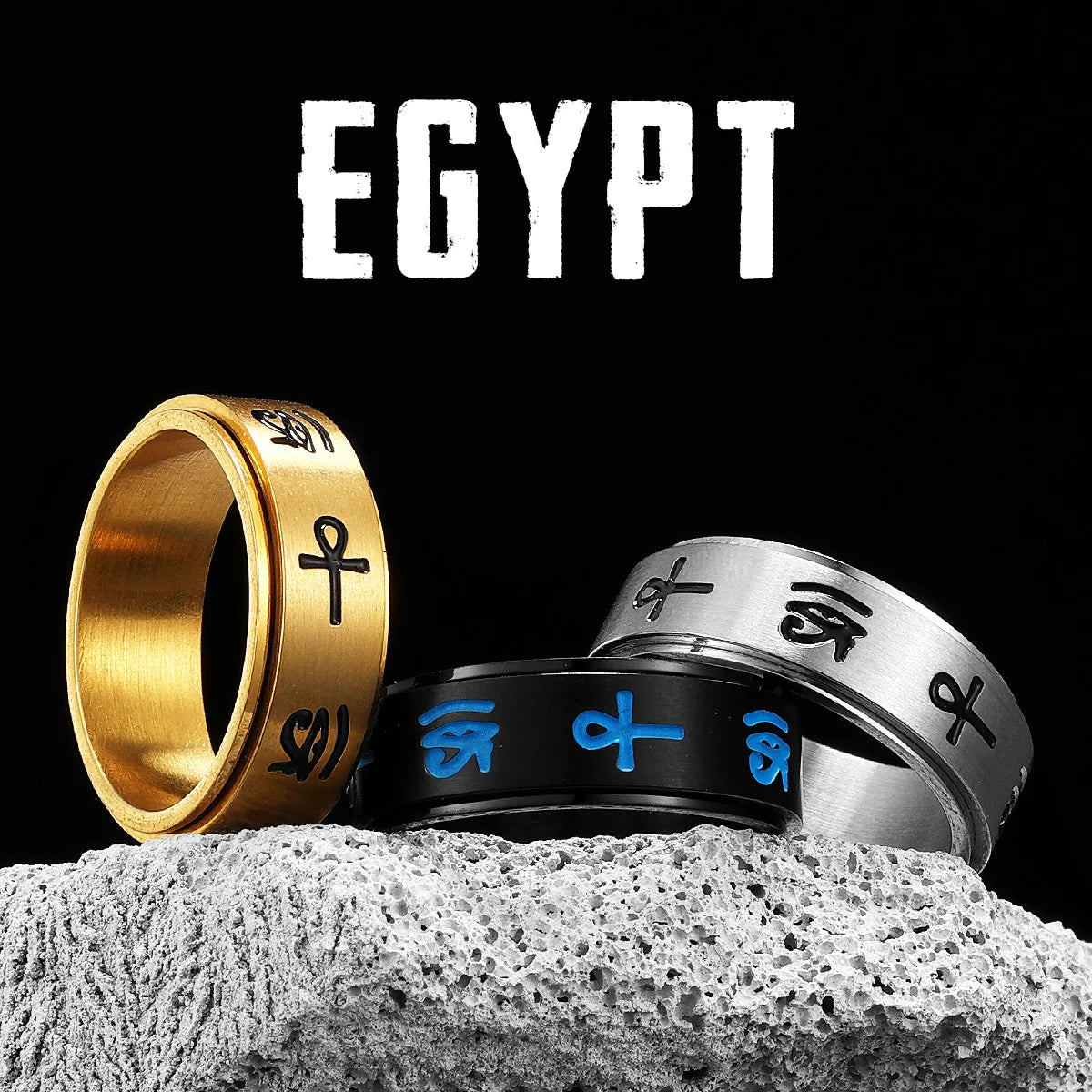 Eye of Horus Ring Stainless Steel