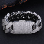 Iced Out Cuban Chain Stainless Steel 26MM 6-Row